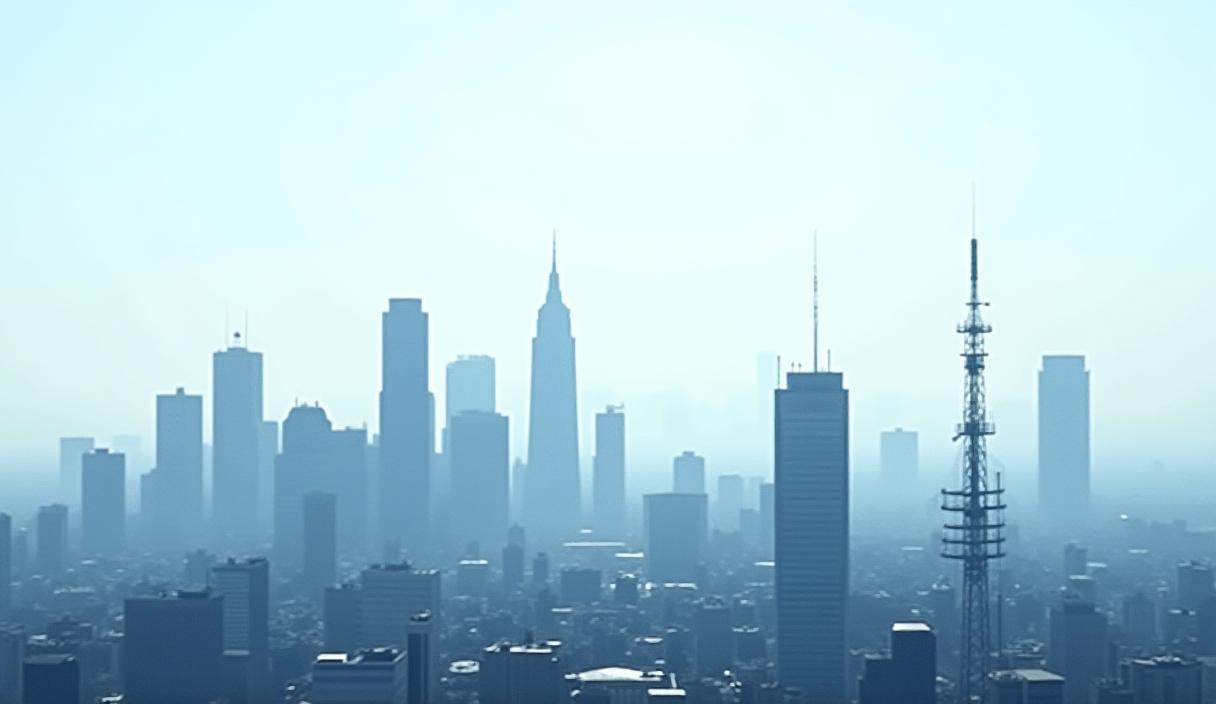 Skyline di Milano con infrastrutture di comunicazione all’avanguardia